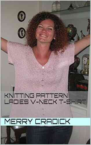 Knitting Pattern Ladies V Neck T Shirt (All In One Knitting Patterns For Ladies Tops 1)