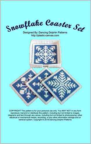 Snowflake Coaster Set: Plastic Canvas Pattern