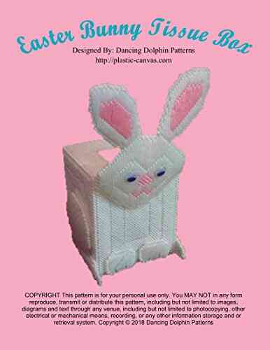 Easter Bunny Tissue Box: Plastic Canvas Pattern
