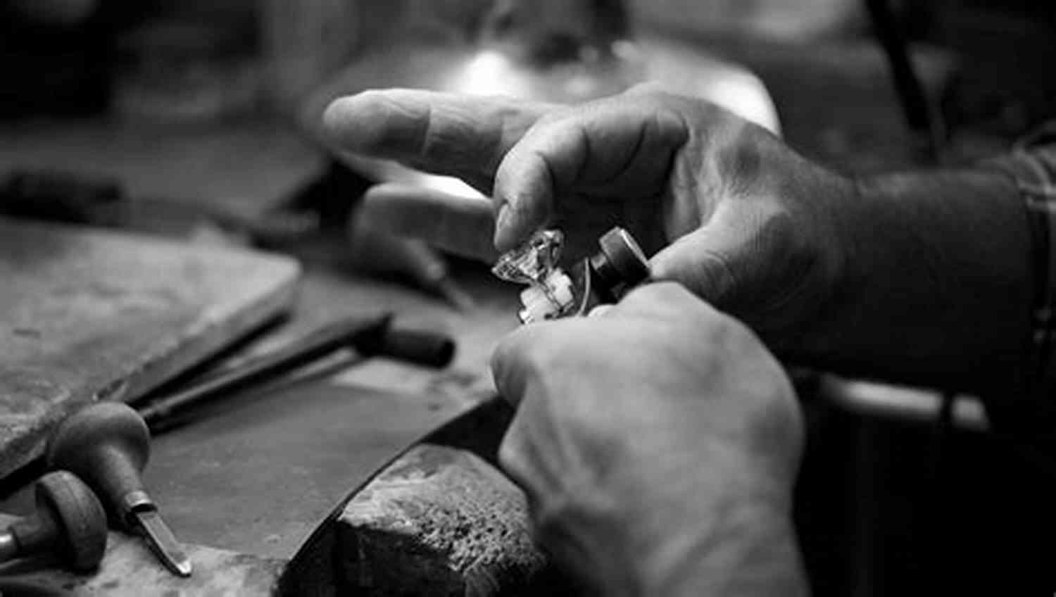 A Diamond Being Carefully Cut By A Skilled Craftsman Glittering From The Cruel Cut