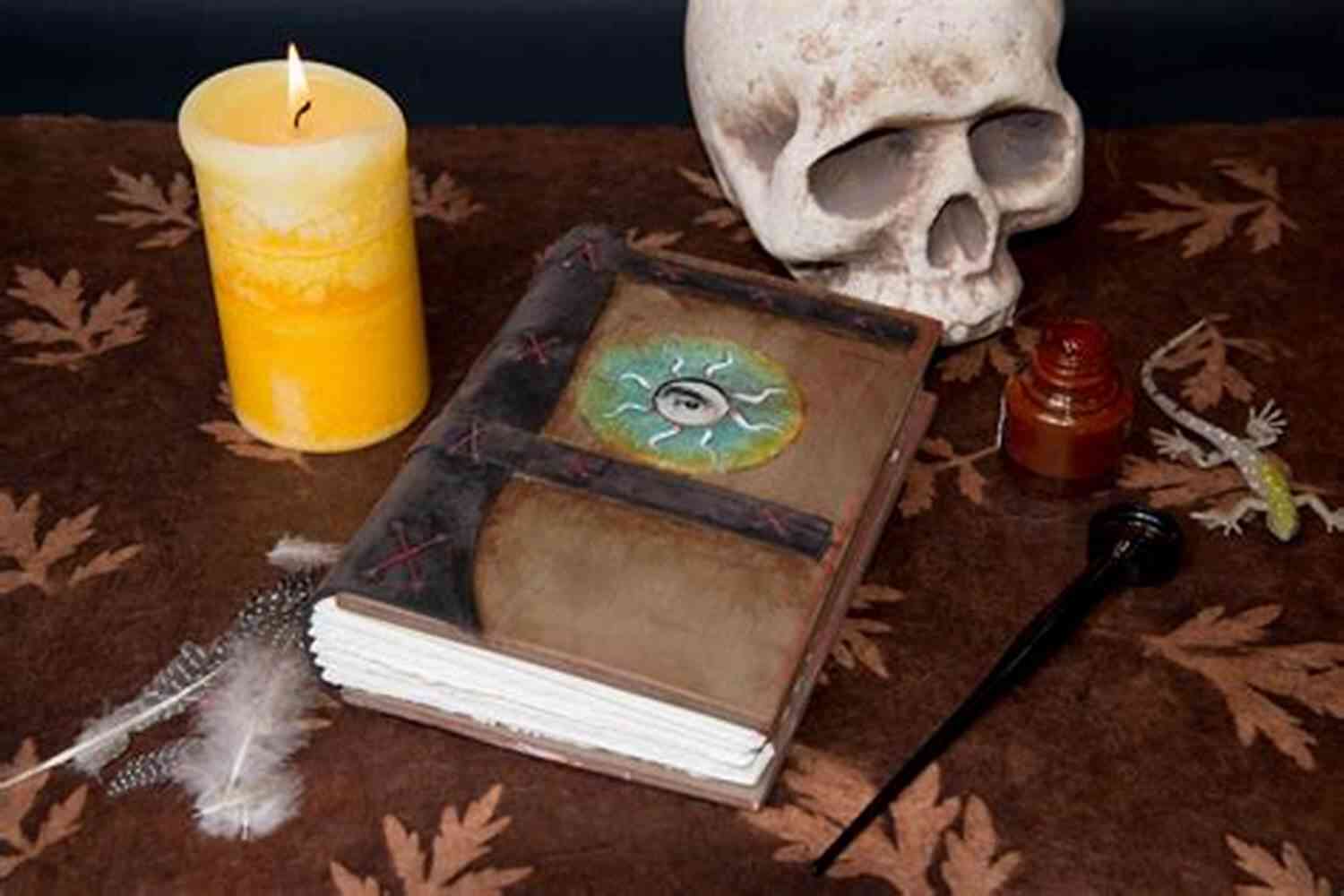 An Antique Spellbook Resting On A Wooden Table The Glamourist (The Vine Witch 2)