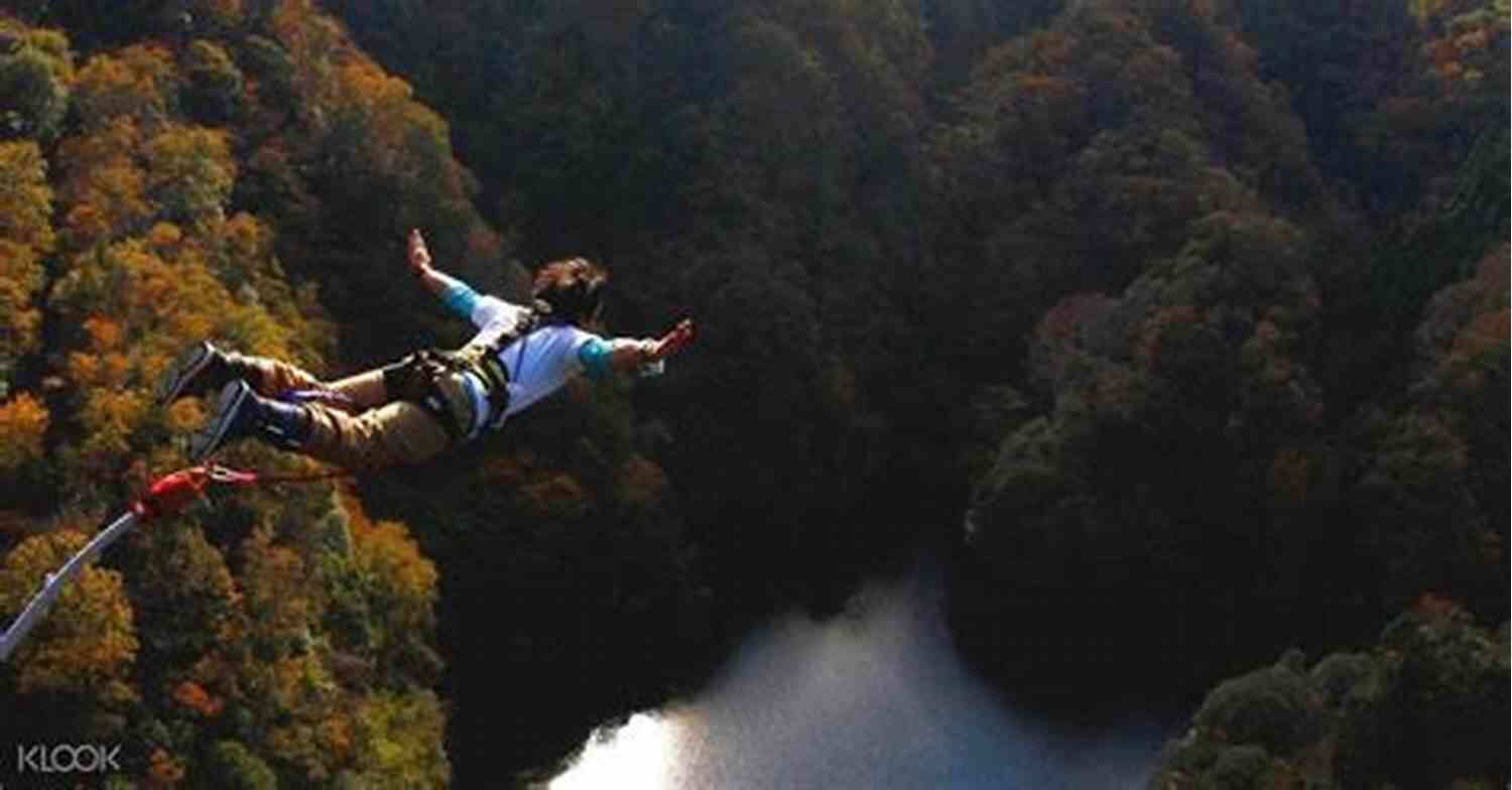 An Adventurer Bungee Jumping Off A Platform Into A Scenic Valley Hitting Xtremes (Xtreme Ops 1)