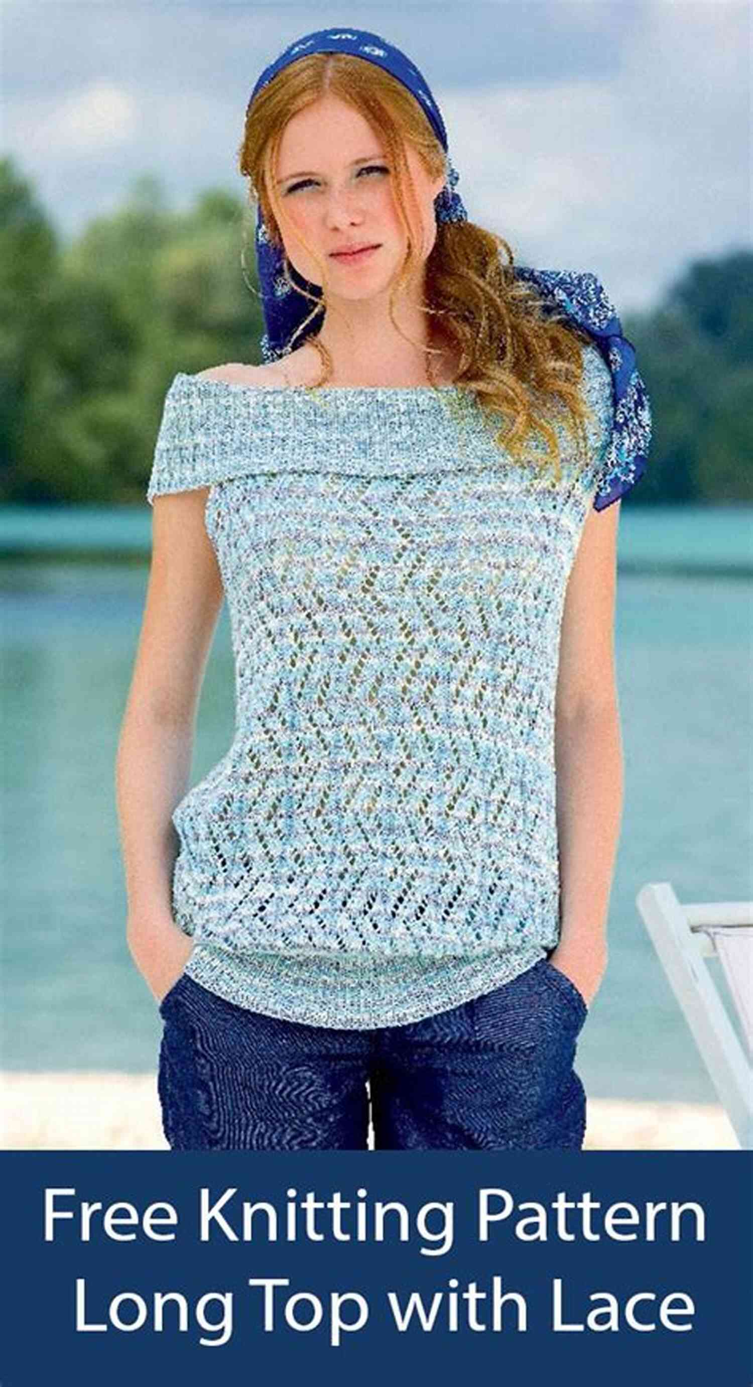 Chic Off Shoulder Top Knitting Pattern Knitting Pattern Ladies V Neck T Shirt (All In One Knitting Patterns For Ladies Tops 1)