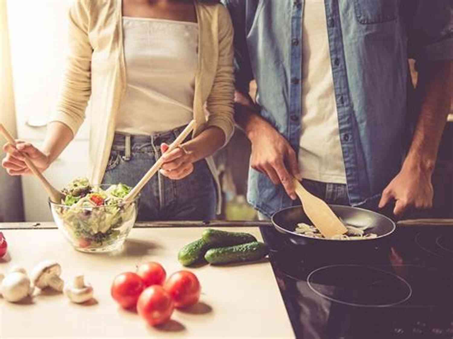 Couple Cooking Together During Quarantine Love And Takeout: A Mini Quarantine Romance
