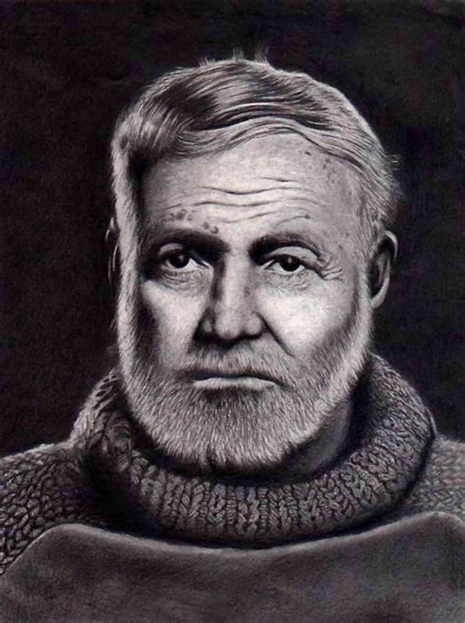 Ernest Hemingway Portrait Quotes Of Ernest Hemingway Chaitanya Limbachiya