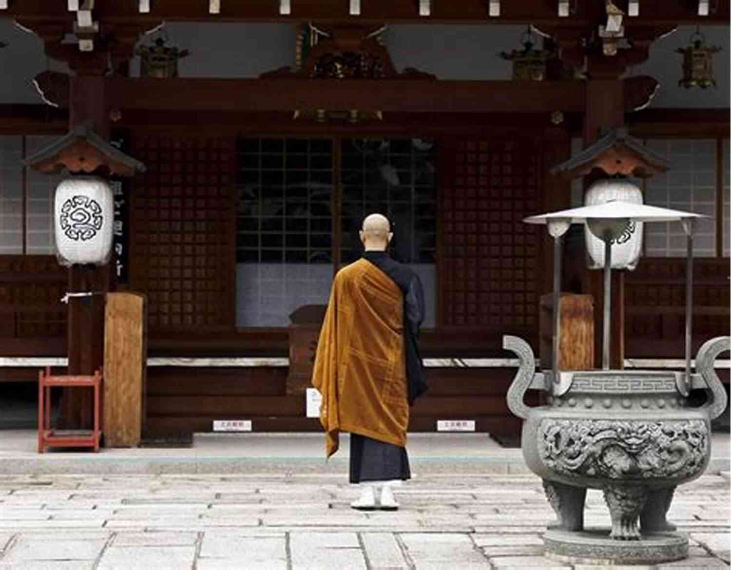 Hiroshi Praying At A Tranquil Japanese Temple A Story No One Knows About: Based On A True Story Of A Japanese Man Who Wanted To Die