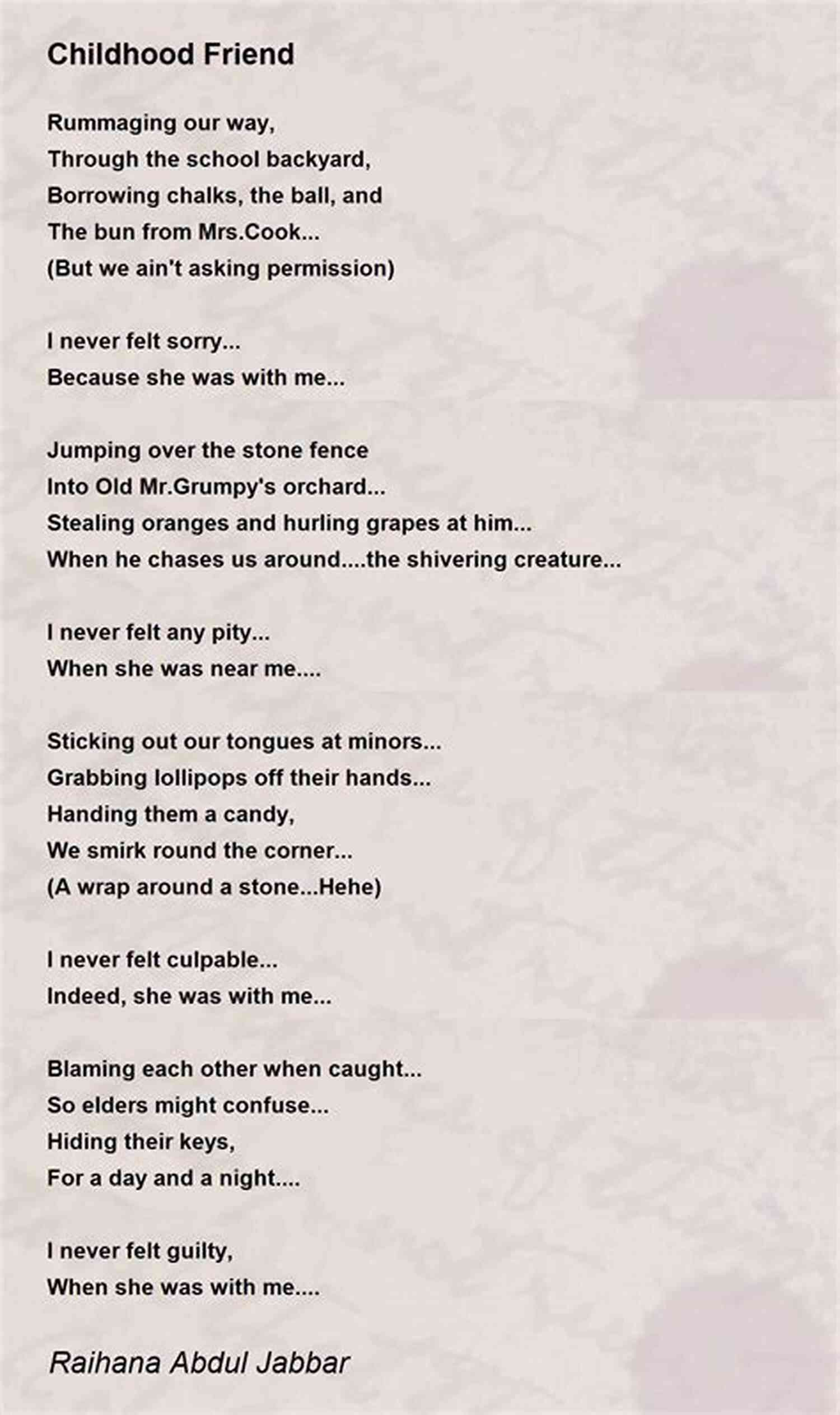 Poems About Childhood Friends Life S Echoes: Poems On Friendship And Family